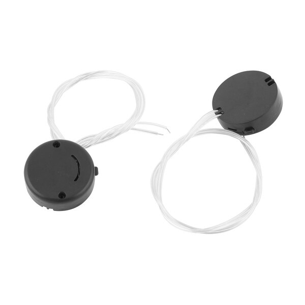 2Pcs CR2032 CR2035 Coin Button Cell Battery Holders on/off Switch Black