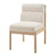 Option Palladian Beige/Natural Wood Frame