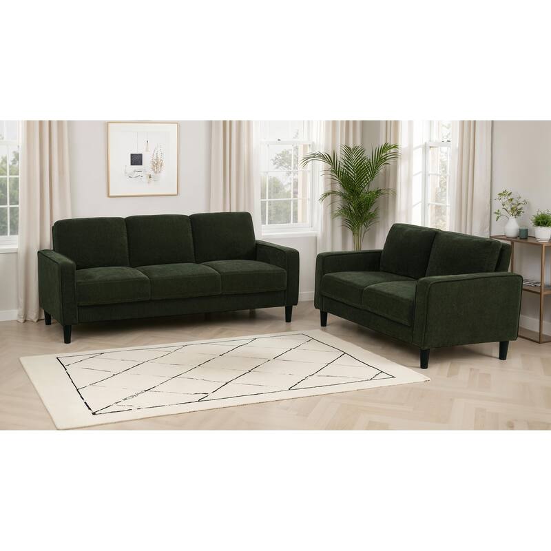 Ruth Fabric Upholstered Track Arm Sofa