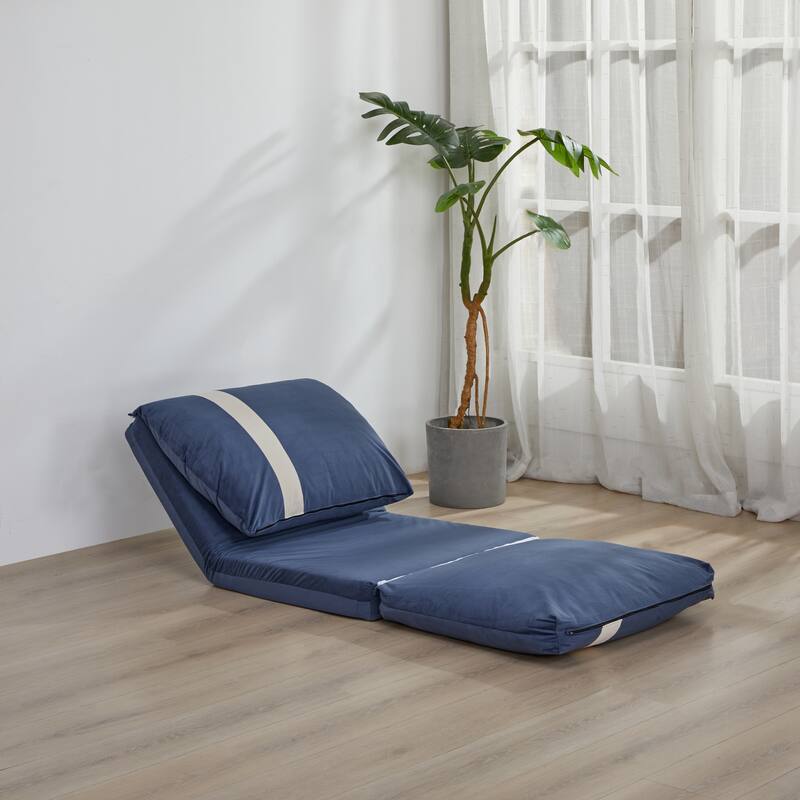 Adjustable Floor Sofa Bed for Adults & Pets - 6-Position Foldable Design with Corduroy Upholstery