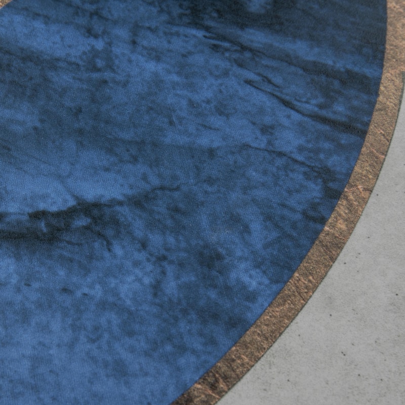 Merola Tile Renaissance Deco Indigo Mandorla 7-7/8" x 7-7/8" Porcelain Floor and Wall Tile