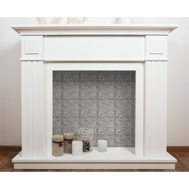 NextWall Faux Embossed Tile Peel and Stick Wallpaper - 20.5 in. W x 18 ft. L