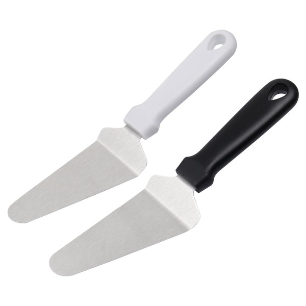 2pcs Pie Server Cake Pizza Spatula Cutter Wedding Party Serving Black - Black,White. Opens flyout.