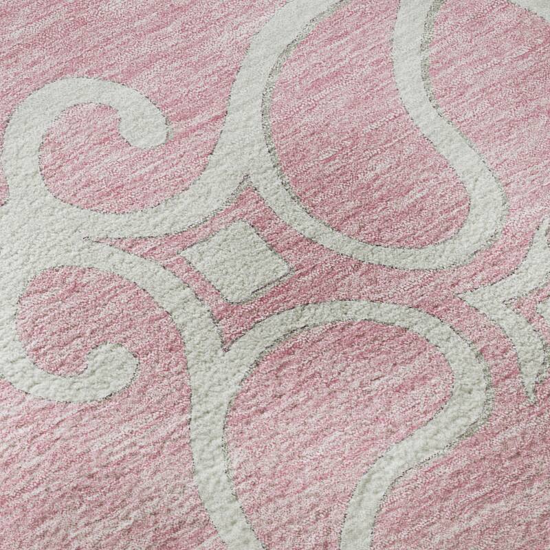 Premium Washable Super Soft Transitional Scroll Mayfield Rug