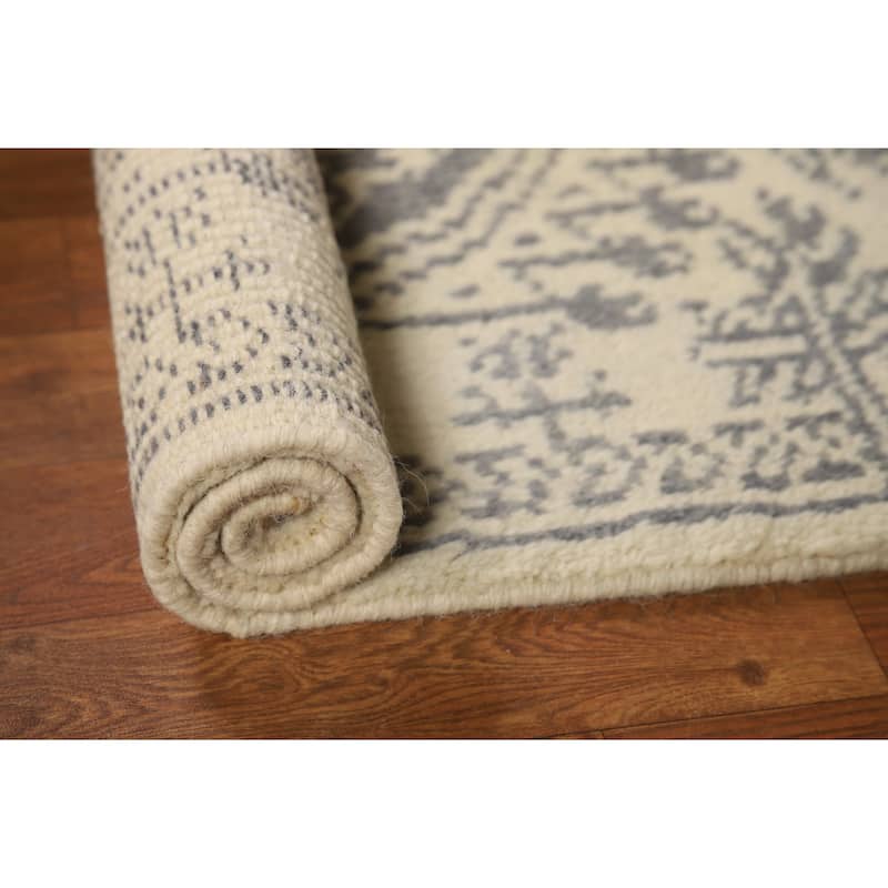 Moroccan Oriental Foyer Rug Hand-Knotted Wool Carpet - 2'0"x 3'0"