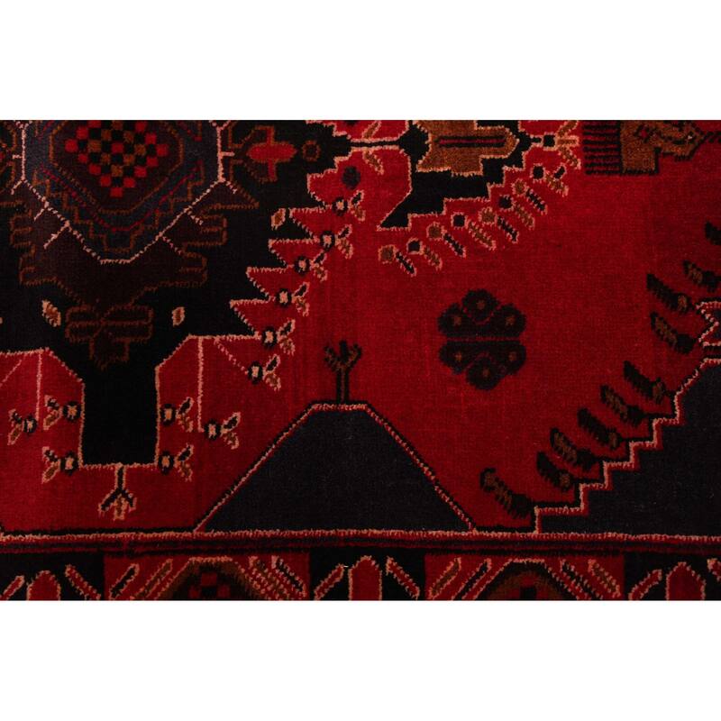 ECARPETGALLERY Hand-knotted Teimani Red Wool Rug - 3'8 x 6'5