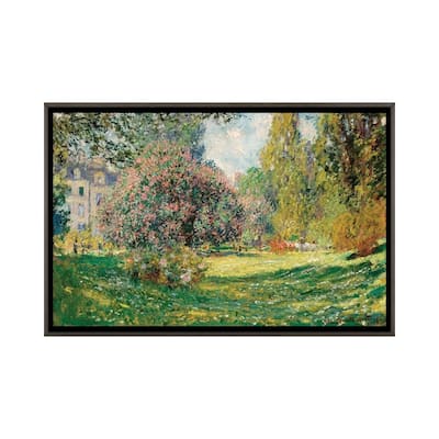 iCanvas "Landscape-The Parc Monceau" by Claude Monet Framed