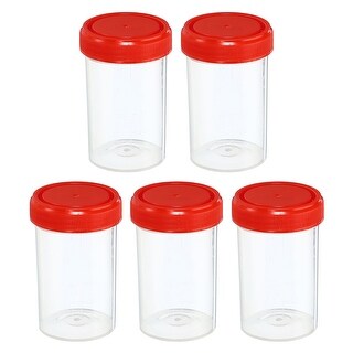 Sample Container 60ml 60mL Sample Cups 5Pcs Sample Containers Leak Proof Screw Cap for Lab ...