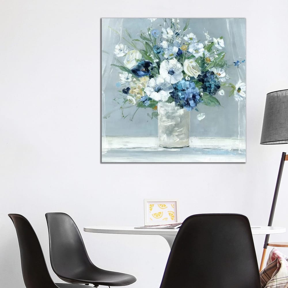 iCanvas "Be Happy Blue" by Sally Swatland Canvas Print