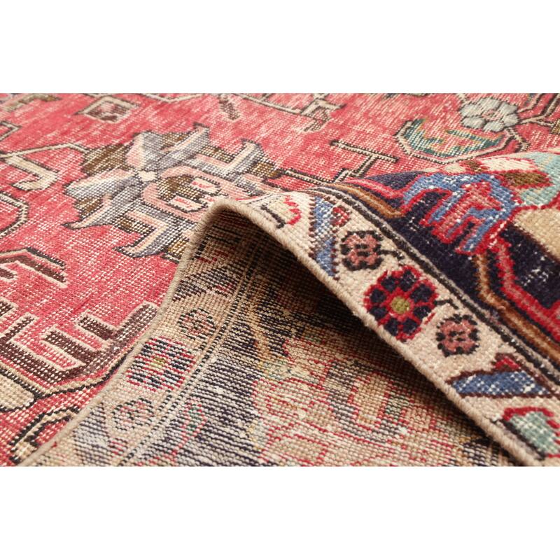 ECARPETGALLERY Hand-knotted Antalya Vintage Red Wool Rug - 9'7 x 12'8