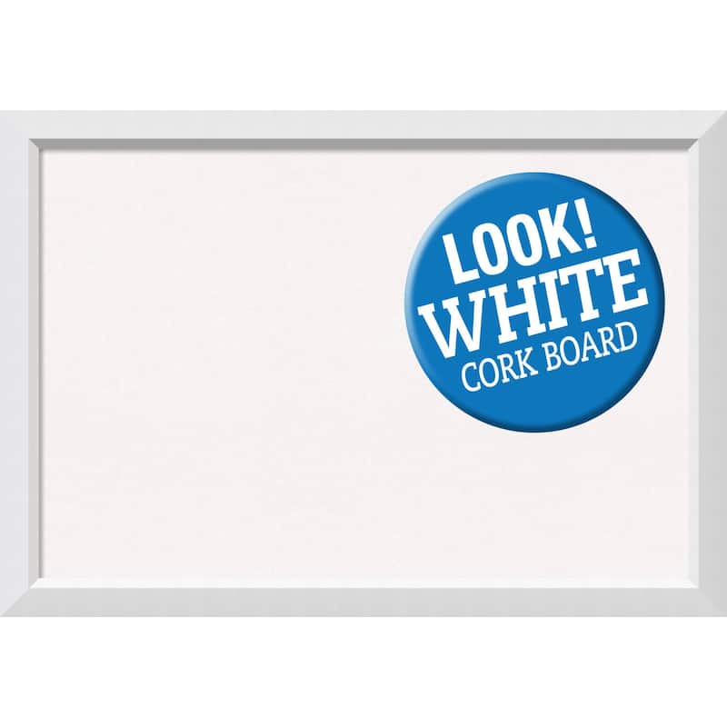 Framed White Cork Board, Blanco White - extra large - 40 x 28"