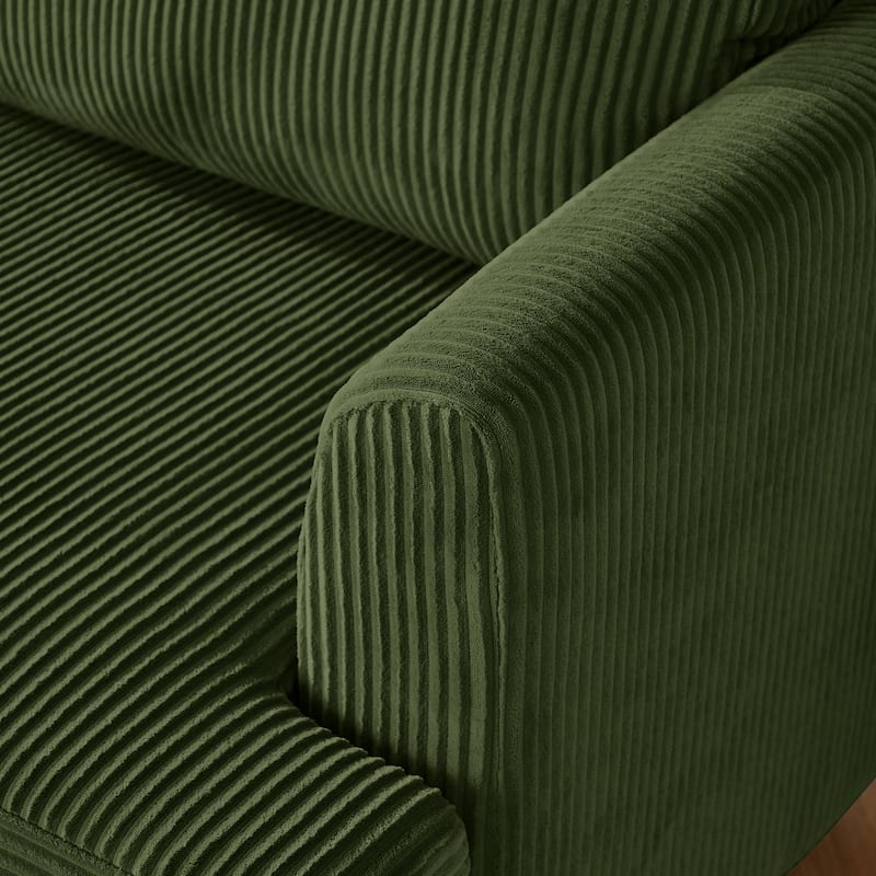 Roomfitters Modern Modular Sectional Sofa, 6-Seater Sleeper Couch with Upholstered Corduroy Design
