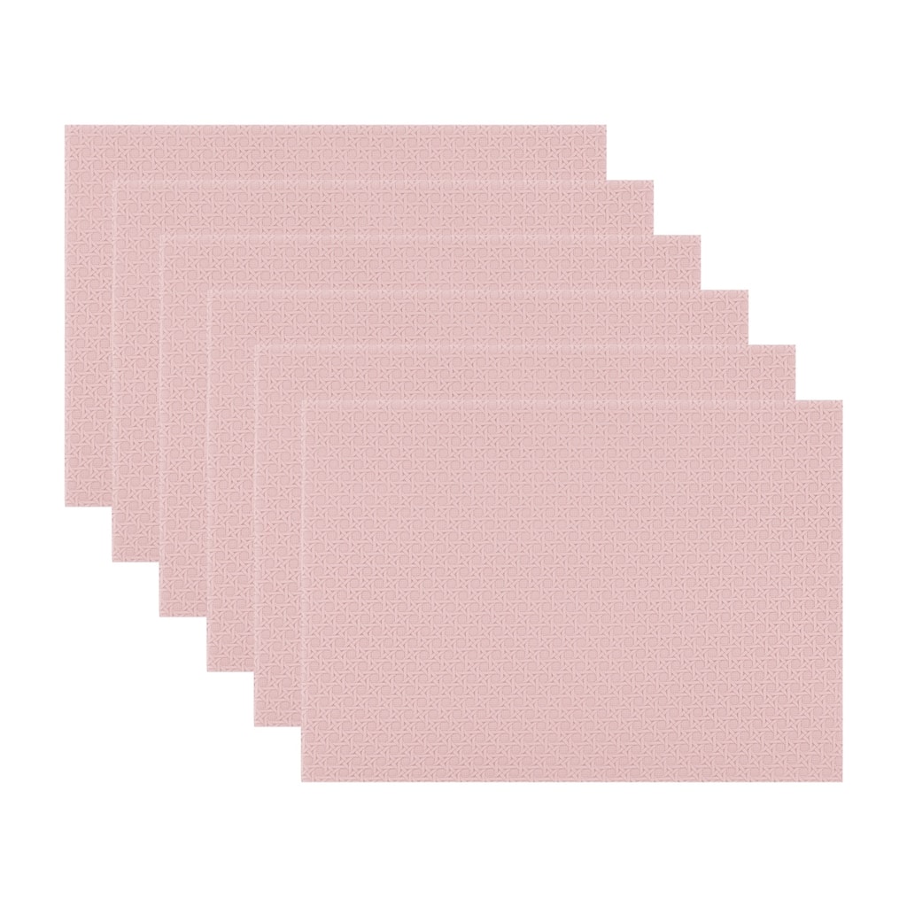 Placemats Set of 6 Woven Placemats for Dining Table Decor Indoor Outdoor Kitchen Table Mat - 17*12in