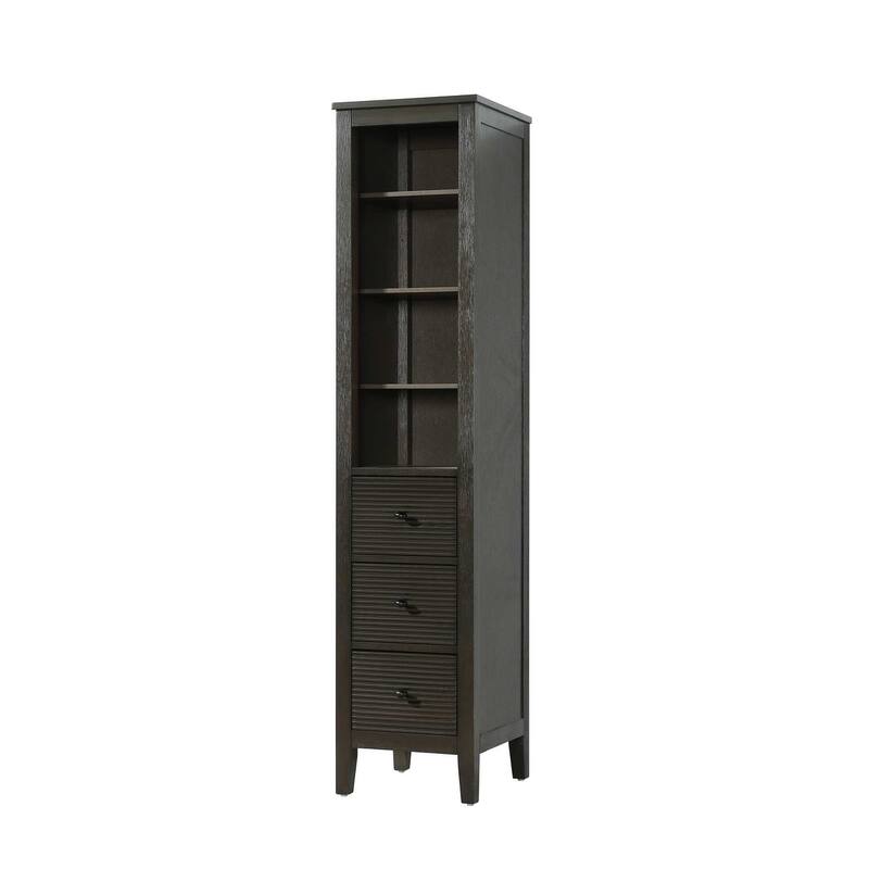 Kensington 16-28 Inch Open Shelving Bath Storage Cabinet