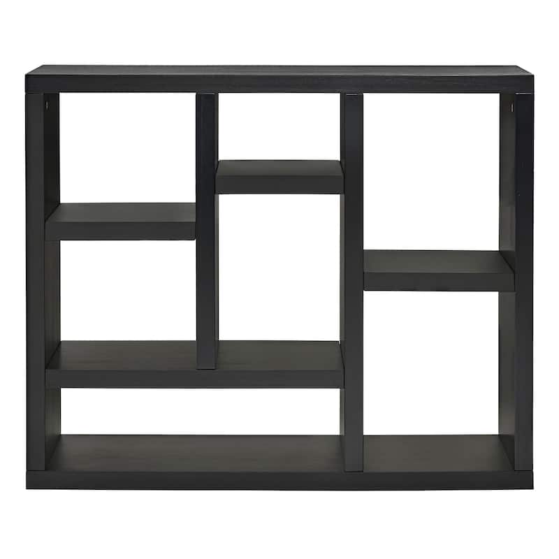 35.63 in. Tall 4-Shelf Standard Bookcase with Interior Shelves