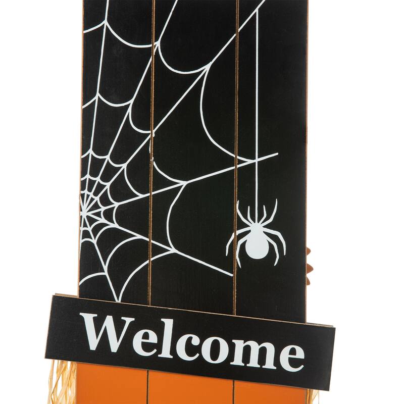 Glitzhome Halloween/Fall Double Sided Scarecrow/Pumpkin Porch Decor