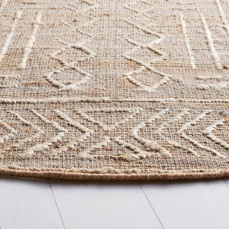 SAFAVIEH Handmade Natural Fiber Tellervo Boho Jute Fringe Rug