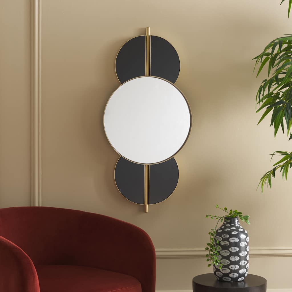SAFAVIEH Viridiana Mid-Century Modern 17 x 35-inch Decorative Accent Mirror - 16.5 In. W x 3 In. D x 35 In. H