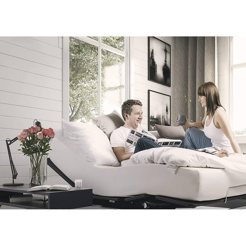 Adjustable Bed Frame, Head & Foot Incline, Wireless Remote Control, Zero Gravity Adjustable Bed Base
