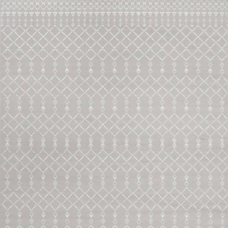 Hini Power Loomed Distressed Non Skid Stain Resistant Area Rug By HomeRoots - 138' X '100' X '0.39