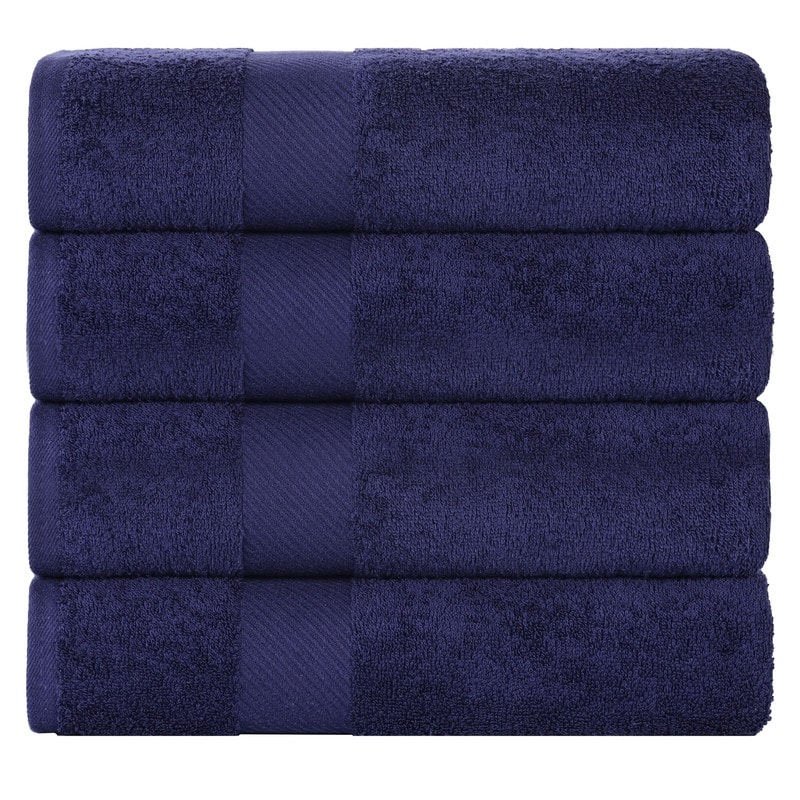 Superior Luxury Solid Highly Absorbent Egyptian Cotton Bath Towel - (Set of 4)