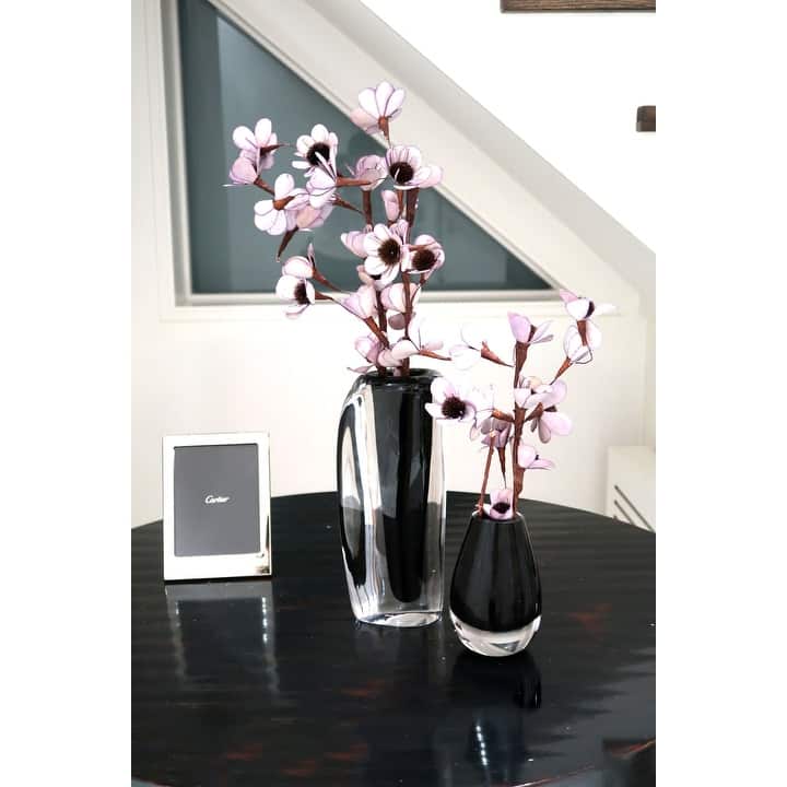 11.5"H Glass Double Wall Vase with Inner