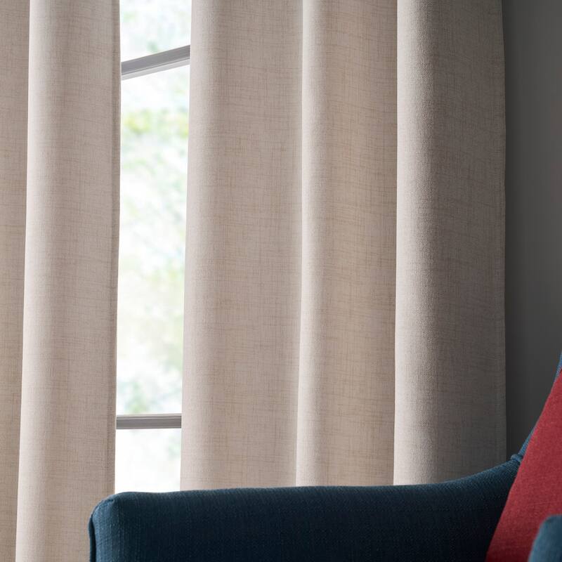 Tommy Hilfiger Hudson Grommet Window Curtain Panel Pair