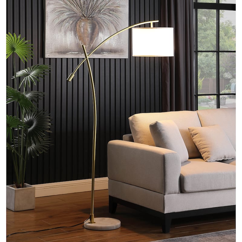 65 In. Oscar Pendilum Style Metal Floor Lamp