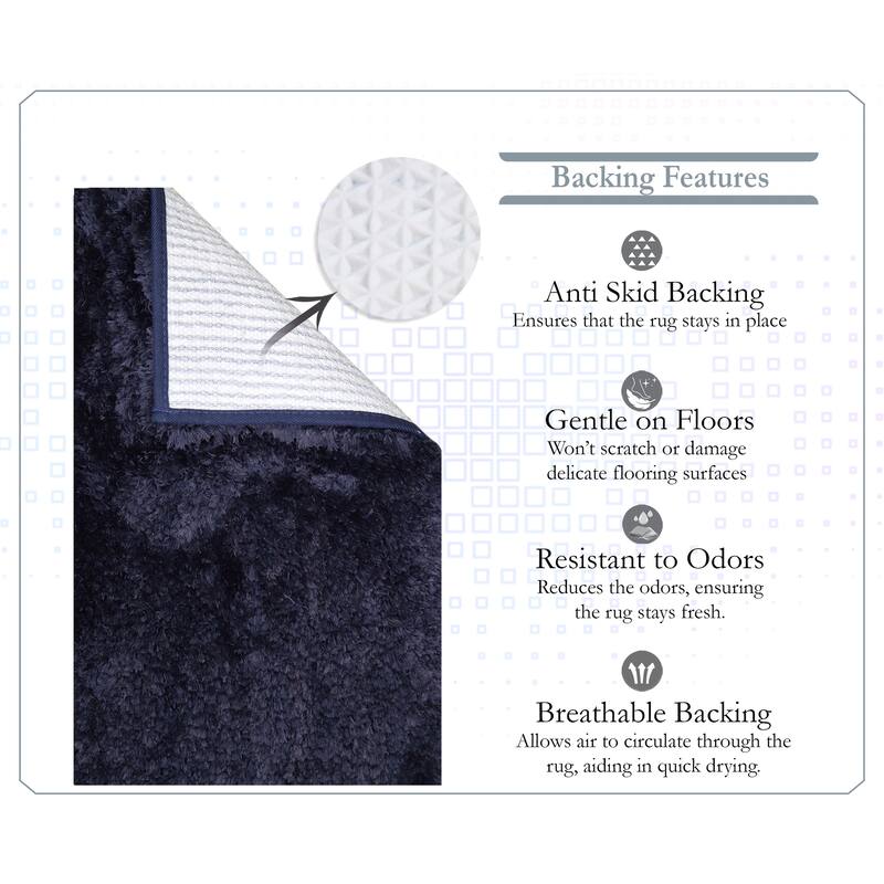 Element Plush Bathroom Rugs Quick-Dry Bathroom Mat, Washable & Absorbent Bath Rugs