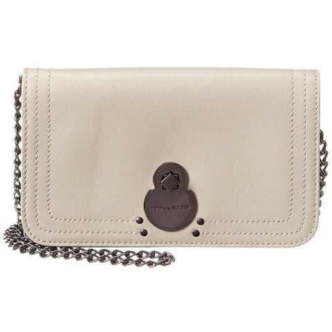 LongChamp Womens Cavalcade Argile Wallet on a Chain Handbag