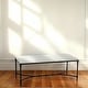 preview thumbnail 8 of 15, Genuine Marble and Metal Coffee Table