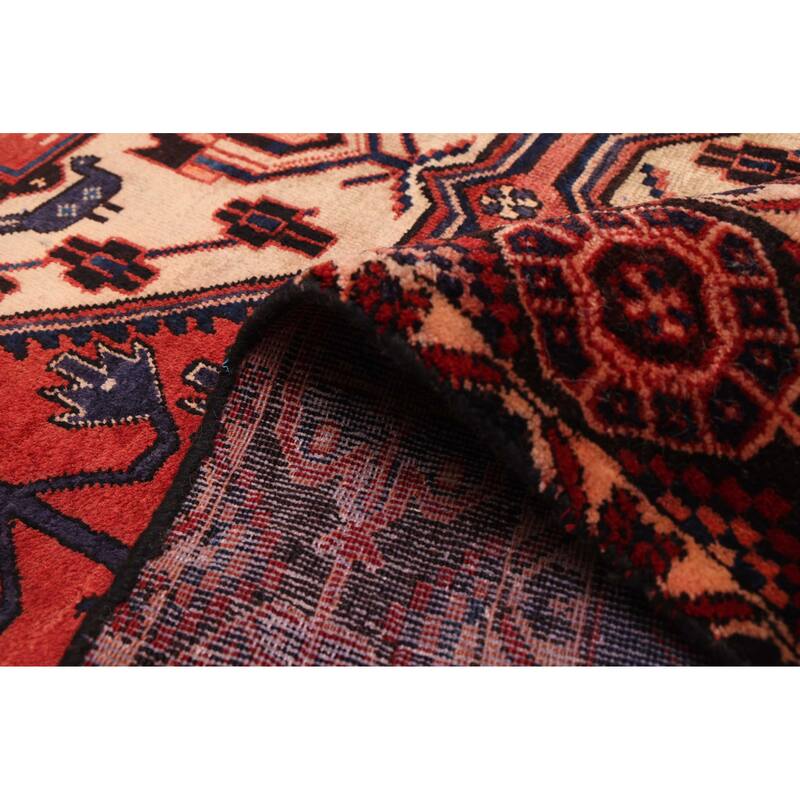 ECARPETGALLERY Hand-knotted Melis Dark Copper Wool Rug - 4'11 x 6'3