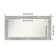 preview thumbnail 74 of 119, Dove Greywash Framed Non-Beveled Custom Wall Mirror, Bathroom Vanity Mirror Outer Size: 52 x 27