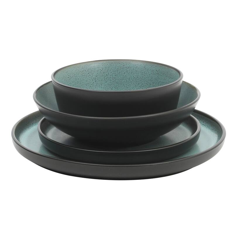 Gibson Elite Tribeca Loft 16-Piece Dinnerware Set - Modern Rustic Tableware for 4, Dishwasher & Microwave Safe