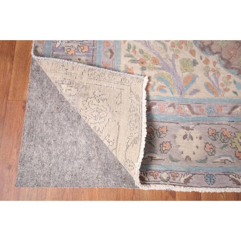 Tabriz Persian Vintage Area Rug Hand-Knotted Wool Carpet - 6'10"x 9'1"