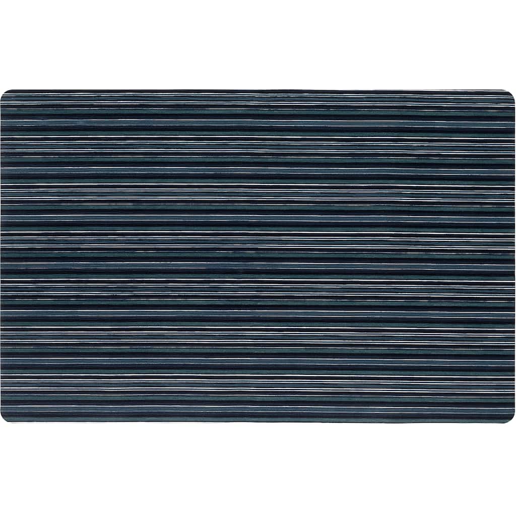 SoHome Smooth Step Striped Machine Washable Kitchen Mat, 24"x35"