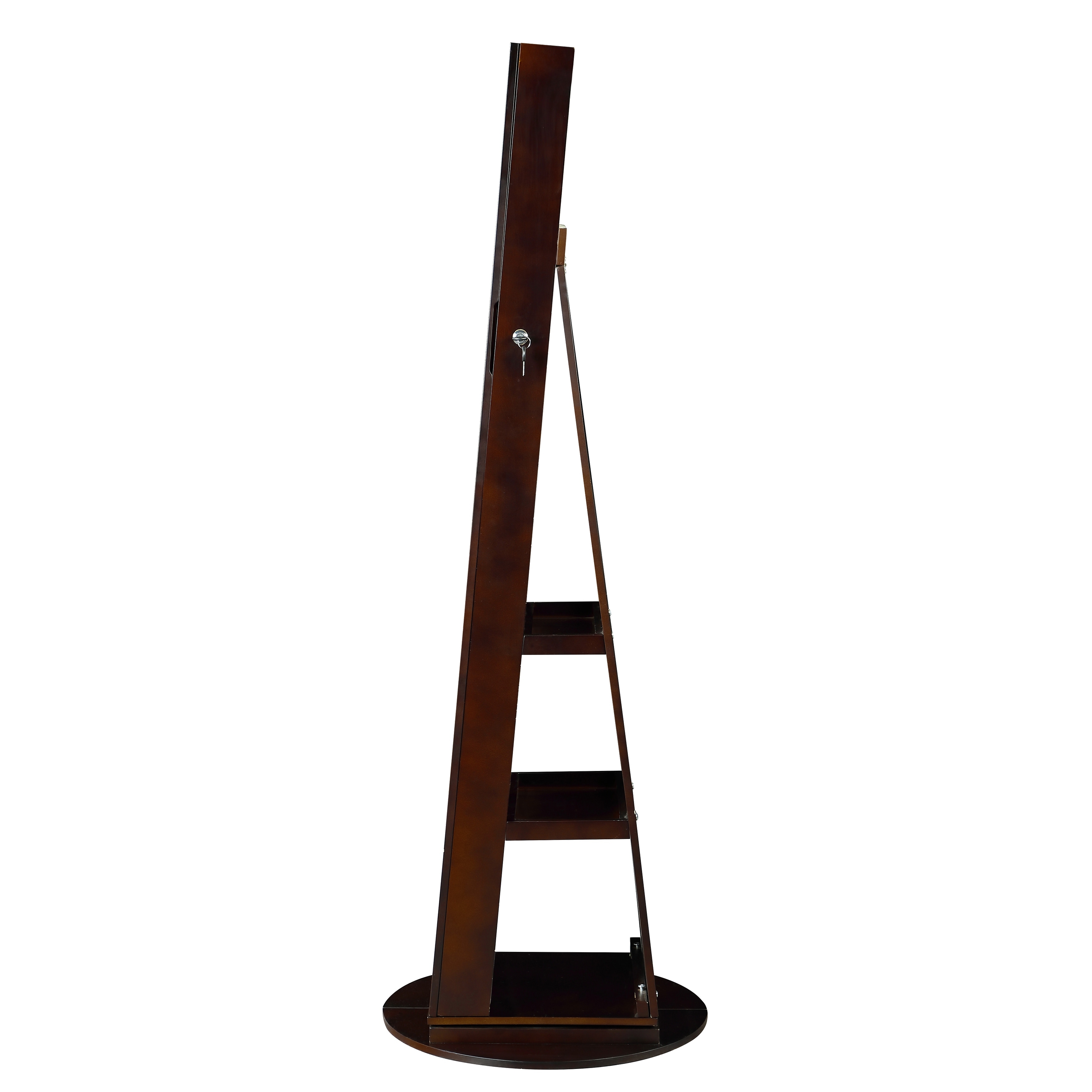 Hives and Honey Lola Walnut Standing Cheval Jewelry Mirror Bed