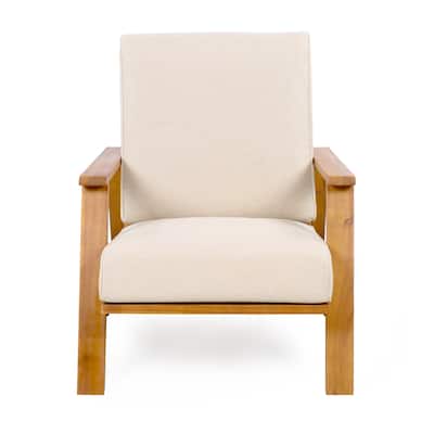 Patio Lounge Chair, Outdoor Club Chair with Cushion