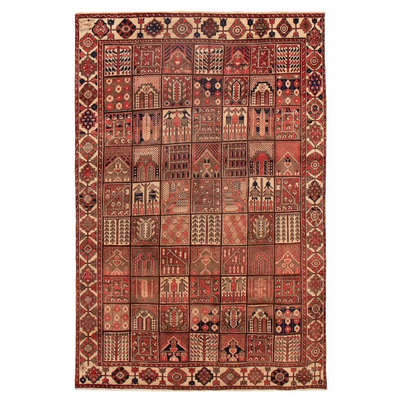 ECARPETGALLERY Hand-knotted Antalya Vintage Red Wool Rug - 6'9 x 10'2 - Red - 6'9 x 10'2
