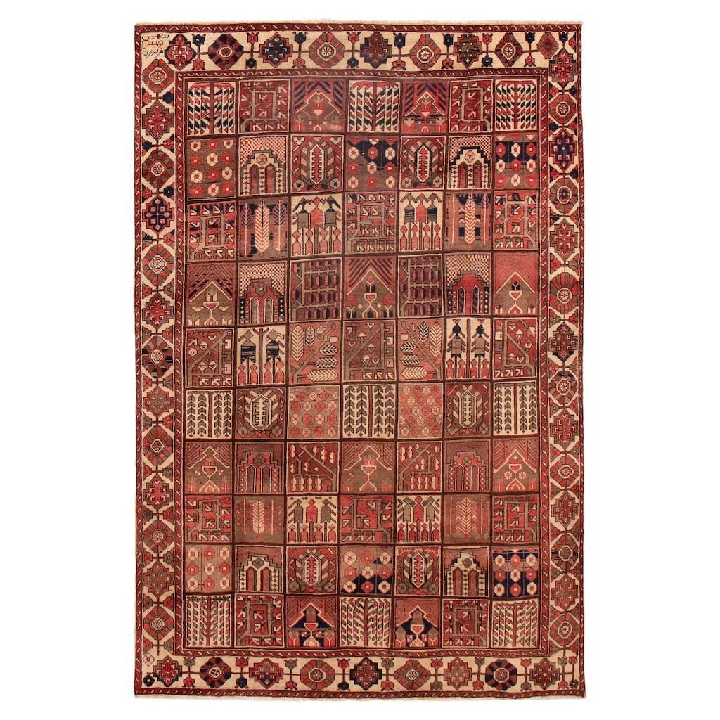 ECARPETGALLERY Hand-knotted Antalya Vintage Red Wool Rug - 6'9 x 10'2