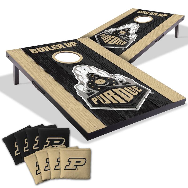 Purdue Boilermakers NCAA Compact 2x3 Tailgate Cornhole Board Set - NO Accessories