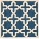 preview thumbnail 176 of 183, SAFAVIEH Handmade Cambridge Trudie Geometric Wool Rug 4' Square - Navy Blue/Ivory - Square