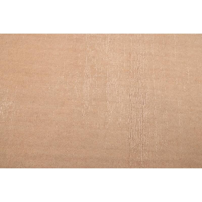 ECARPETGALLERY Hand Loomed Kashkuli Gabbeh Light Khaki Wool Rug - 6'6 x 9'6