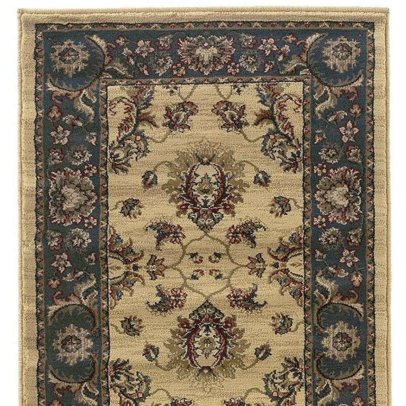HomeRoots Oriental Traditional Runner Area Rug - 92.52 in. x 26.77 in. x 0.43 in.