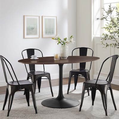 Lippa 60" Wood Oval Dining Table