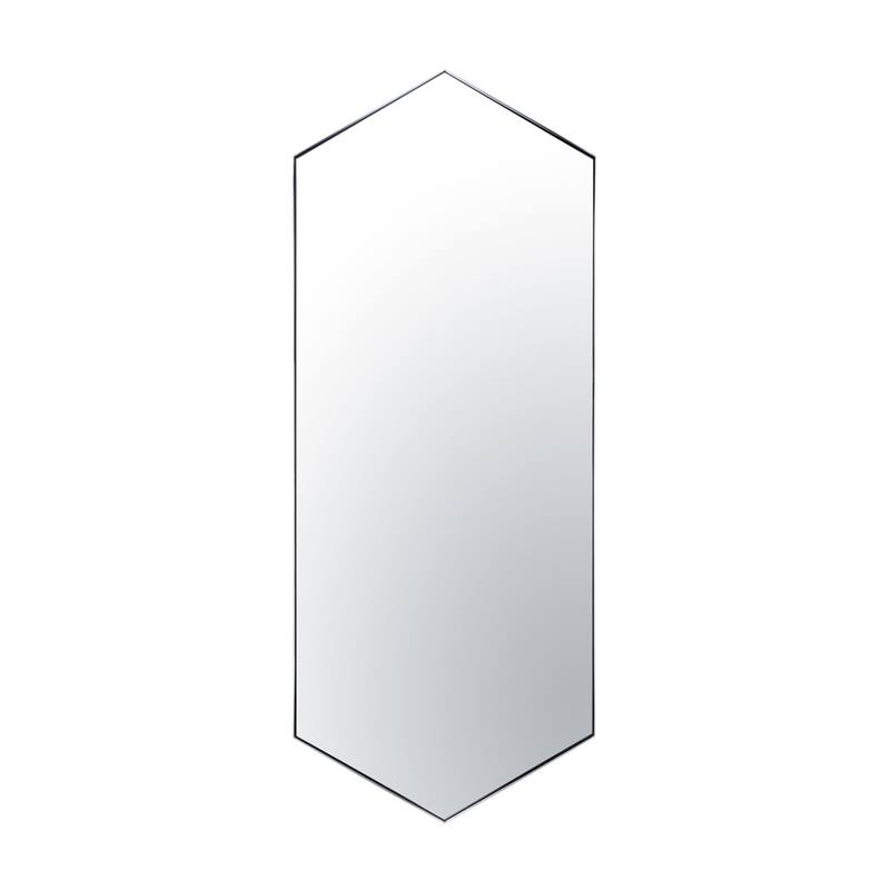 Put A Spell On You 24x60 Framed Hexagonal Mirror - Chrome