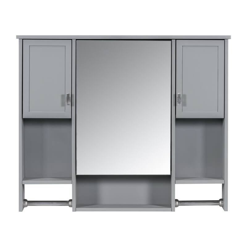 Solid Wood Bathroom Vanity with Top Sink with Towels Bar - 36'' x 18''