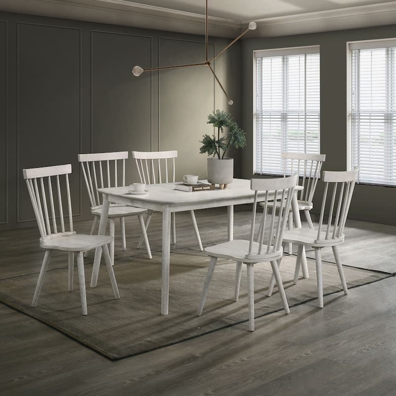 2 Pieces Set Dining Side Chair Rustic Modern Farmhouse Design Retro Design Easy to Assembly