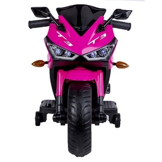 12V Ride-On Motorcycle with LED Wheels & Bluetooth