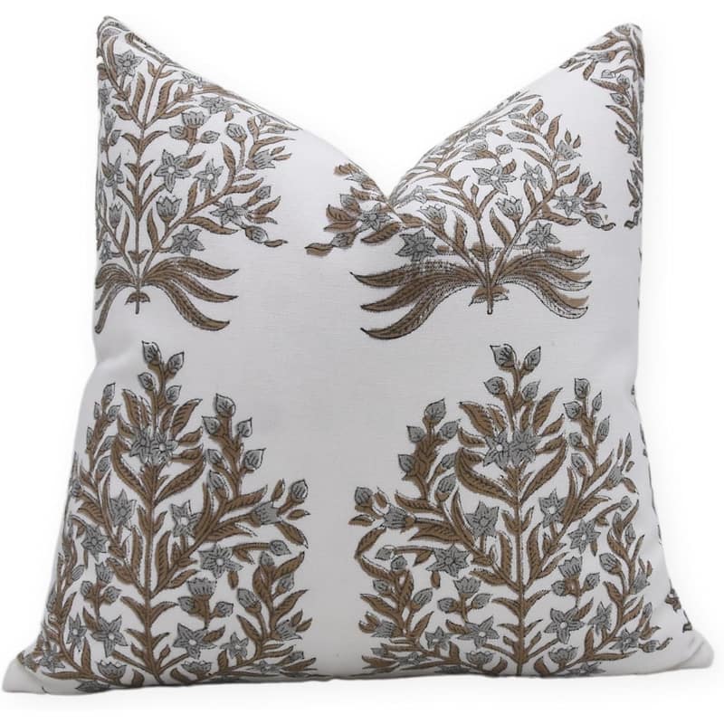 Fabdivine Cotton Bohemian Block print pillow Cover - Pillow Covers - 16" x 16"